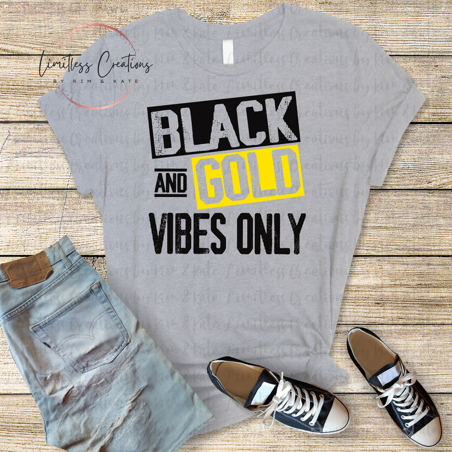 Black & Gold Vibes Only Shirt